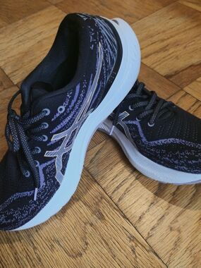 ASICS Women's Black and Purple Running Shoes